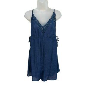NWT Listicle Ladies Lace Trim Fully Lined Romper Size Medium
